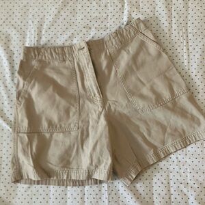 Valerie Stevens Beige Cargo Shorts